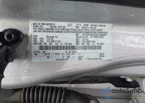 2014 Ford Focus Se from USA, damaged, VIN 1FADP3K2XEL298291